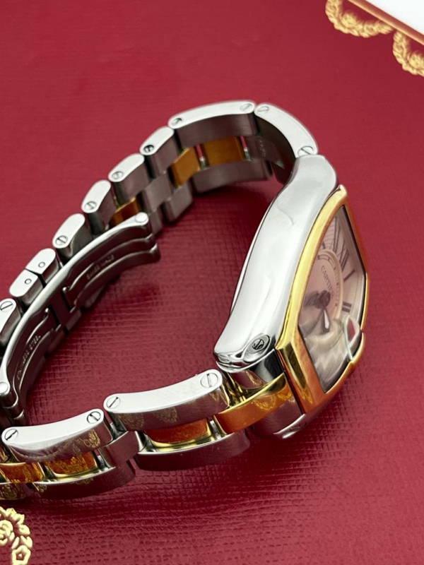 Cartier Roadster Damen Uhr Stahl Gold 18K