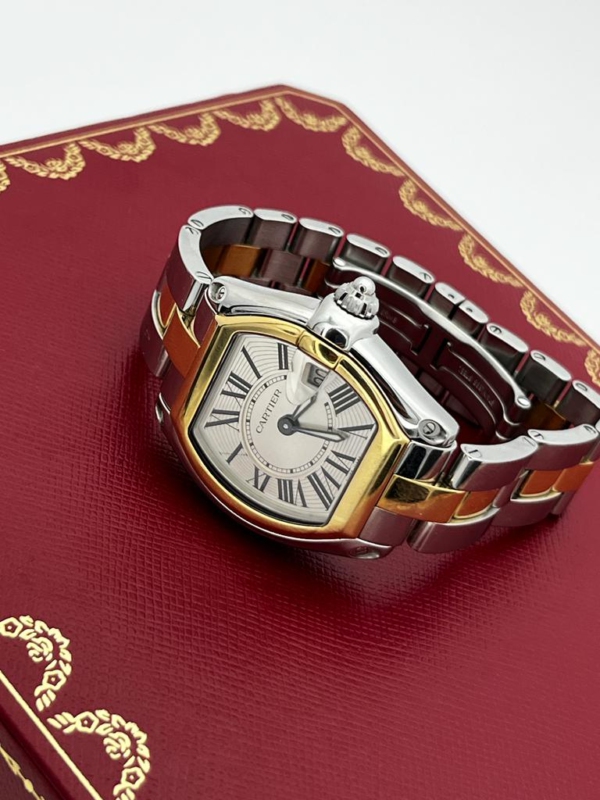 Cartier Roadster Damen Uhr Stahl Gold 18K