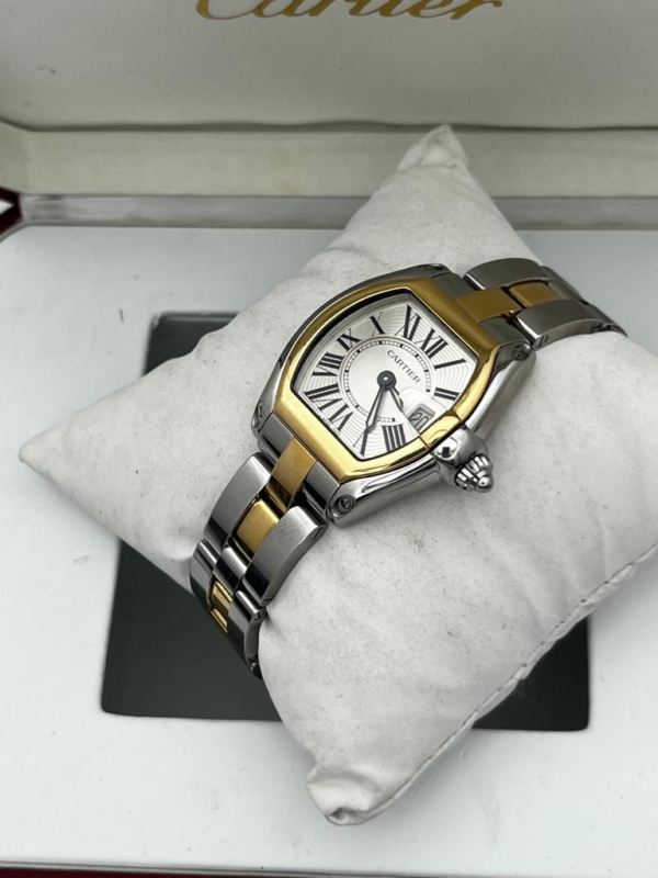 Cartier Roadster Damen Uhr Stahl Gold 18K