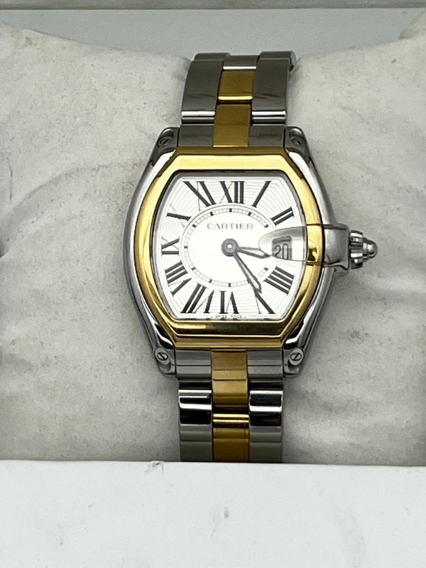 Cartier Roadster Damen Uhr Stahl Gold 18K