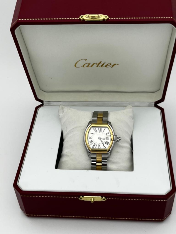Cartier Roadster Damen Uhr Stahl Gold 18K
