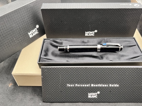 MONTBLANC Boheme Platinum Rollerball Bleu mit künstlichem Saphir Top Zustand