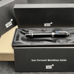 MONTBLANC Boheme Platinum Rollerball Bleu mit künstlichem Saphir Top Zustand