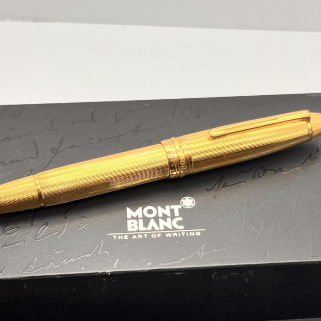MONTBLANC Solitaire Vermeil Korn 925 Silver Le Grand Füller 18K Full Set NOS