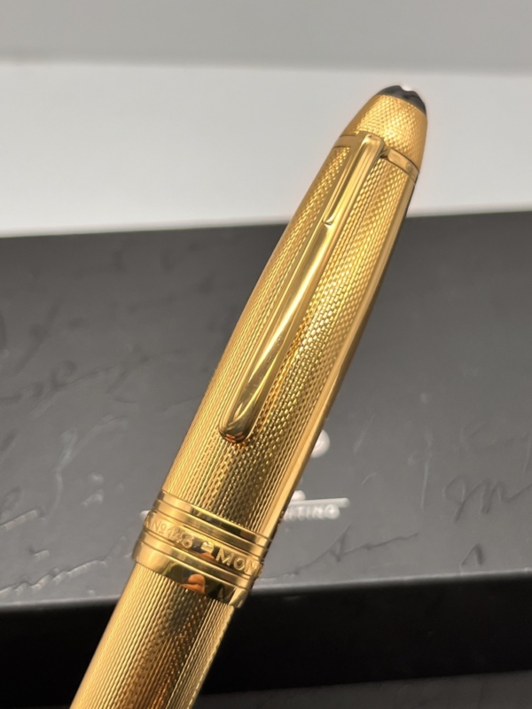 MONTBLANC Solitaire Vermeil Korn 925 Silver Le Grand Füller 18K Full Set NOS