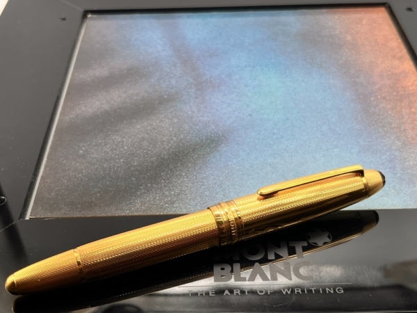 MONTBLANC Solitaire Vermeil Korn 925 Silver Le Grand Füller 18K Full Set NOS