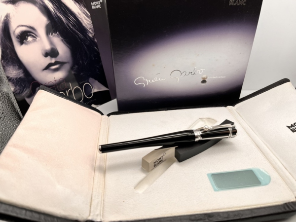 MONTBLANC GRETA GARBO COMMEMORATIVO MUSES LIMITED EDITION 1905 FÜLLER IM FULL SET UNBENUTZT - UNBESCHRIEBEN 18K FEDER