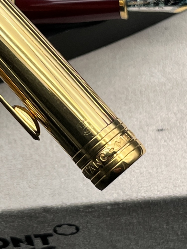 Montblanc Solitaire Doue Vermeil 925 Silber vergoldet