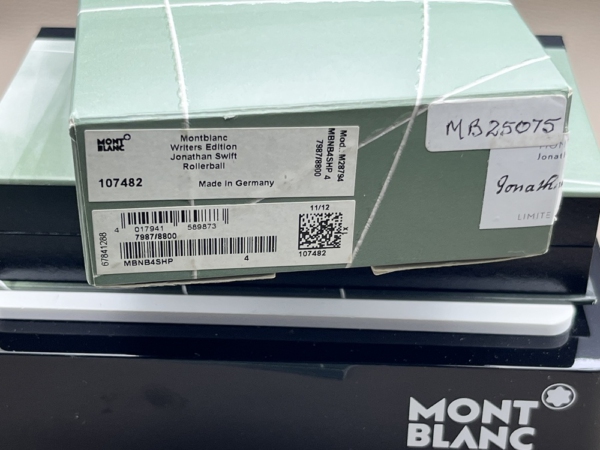 MONTBLANC Jonathan Swift Rollerball Writers Edition 2012