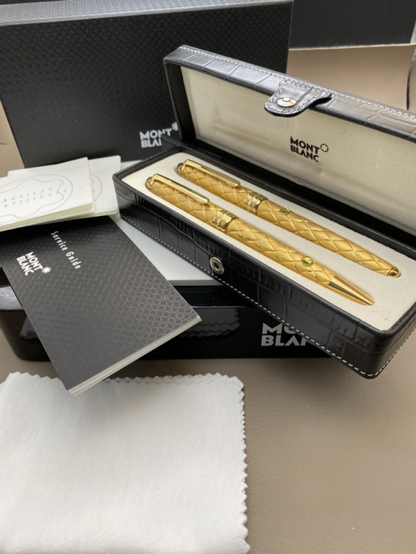 MONTBLANC Artisan Prinzessin auf der Erbse Füller & Kugelschreiber Leder Box