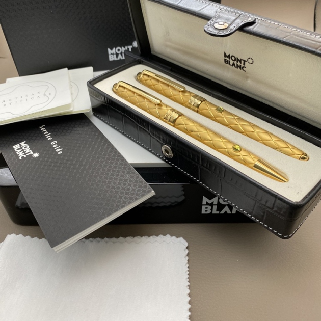 MONTBLANC Artisan Prinzessin auf der Erbse Füller & Kugelschreiber Leder Box