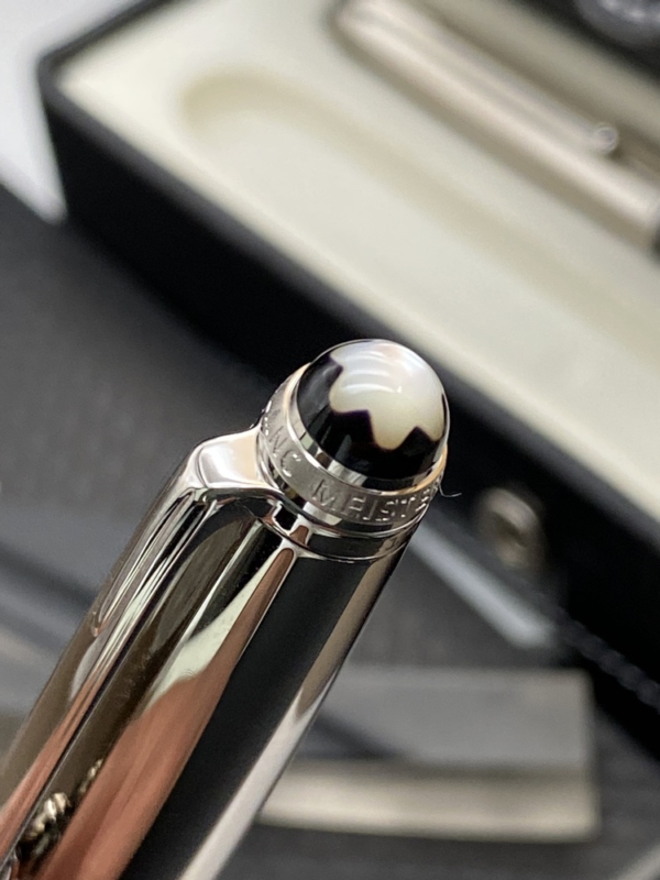 MONTBLANC Artisan White Pearl Magic Beauty II Füller & Kugelschreiber Leder Box
