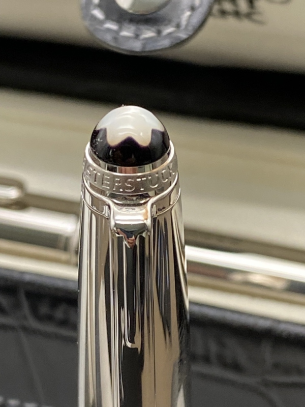 MONTBLANC Artisan White Pearl Magic Beauty II Füller & Kugelschreiber Leder Box