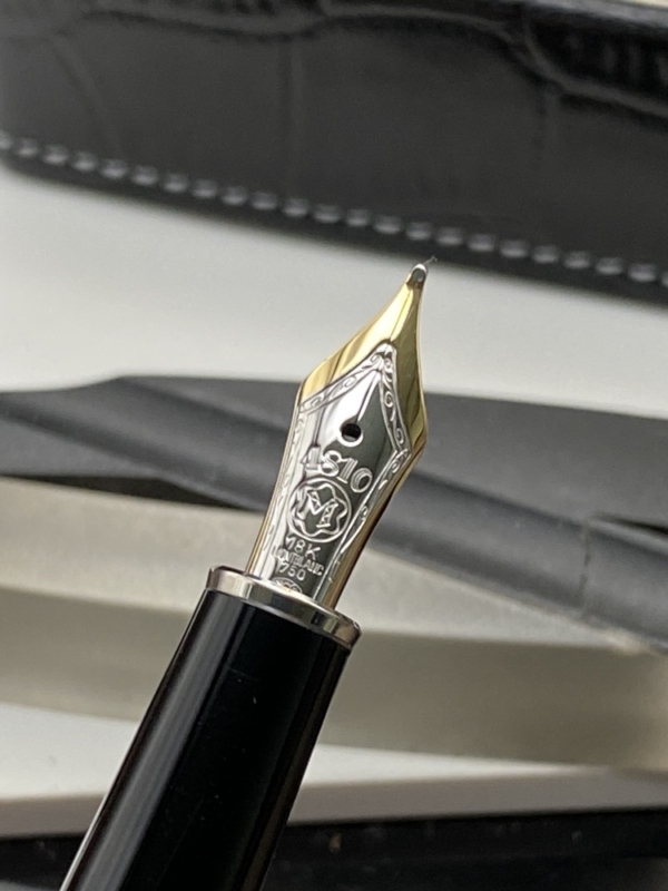 MONTBLANC Artisan White Pearl Magic Beauty II Füller & Kugelschreiber Leder Box – Bild 11