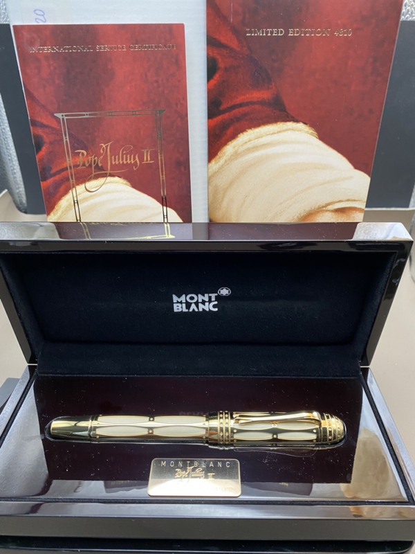MONTBLANC POPE JULIUS EDITION PATRON OF ART 2005 FULL SET FÜLLFEDERHALTER