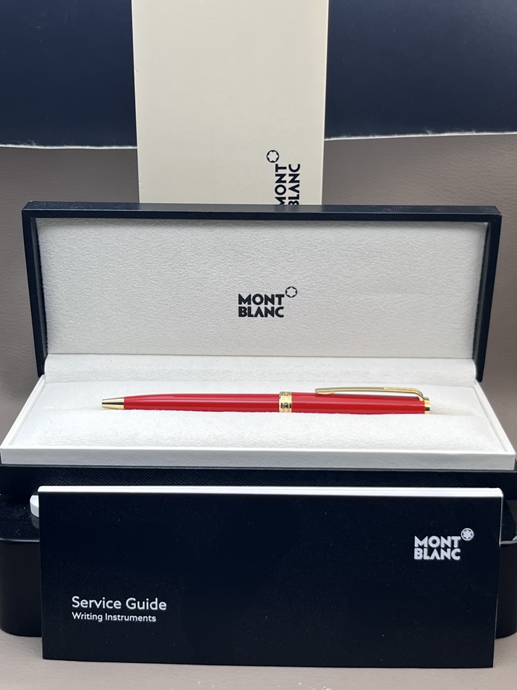 MONTBLANC Pix Collection Kugelschreiber Red / Rot Gold Top Zustand wie neu Full Set Montchrono