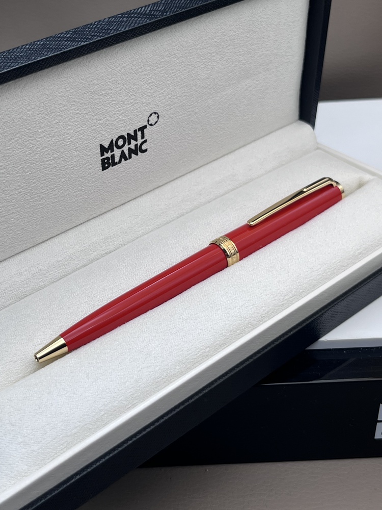 MONTBLANC Pix Collection Kugelschreiber Red / Rot Gold Top Zustand wie neu Full Set Montchrono