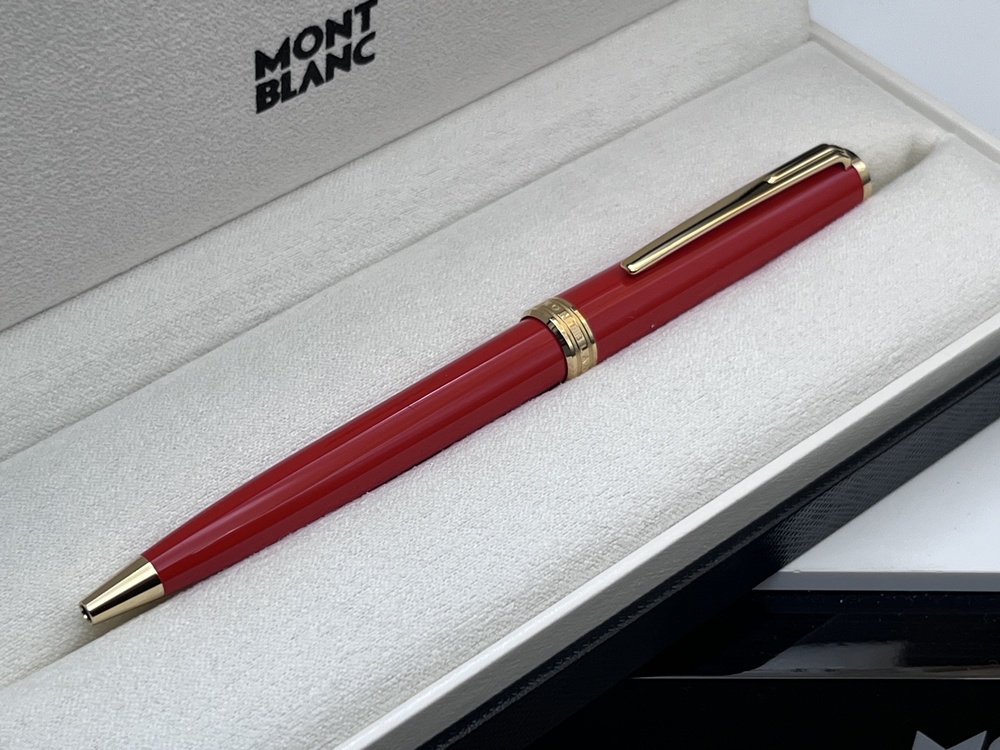MONTBLANC Pix Collection Kugelschreiber Red / Rot Gold Top Zustand wie neu Full Set Montchrono