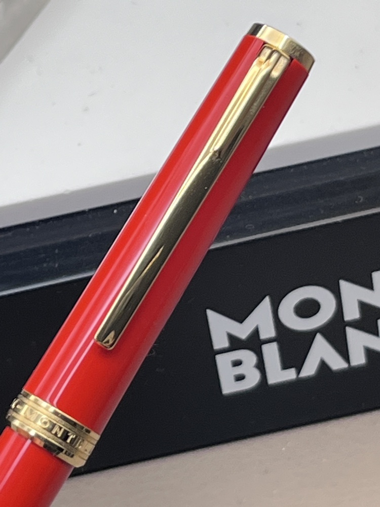 MONTBLANC Pix Collection Kugelschreiber Red / Rot Gold Top Zustand wie neu Full Set Montchrono