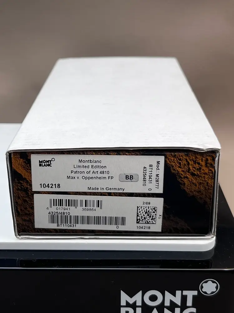 MONTBLANC Max v. Oppenheim Patron Of Art 4810