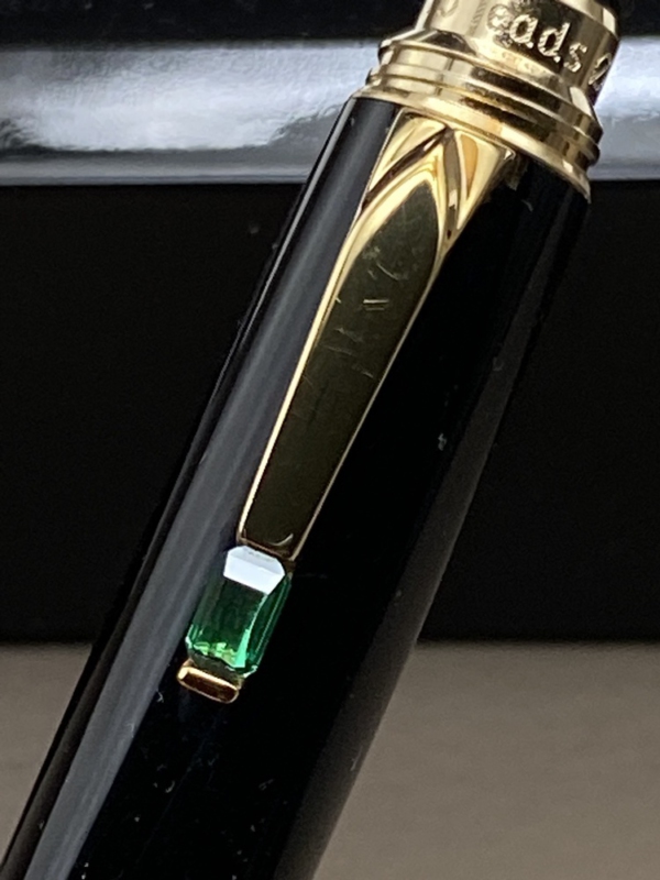 Boheme Vert mit Smaragd Kugelschreiber - Montchrono