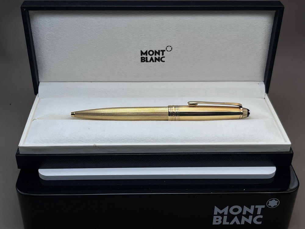 MONTBLANC MEISTERSTÜCK 164 Solitaire Feinkorn Kugelschreiber wie Neu unbenutzt