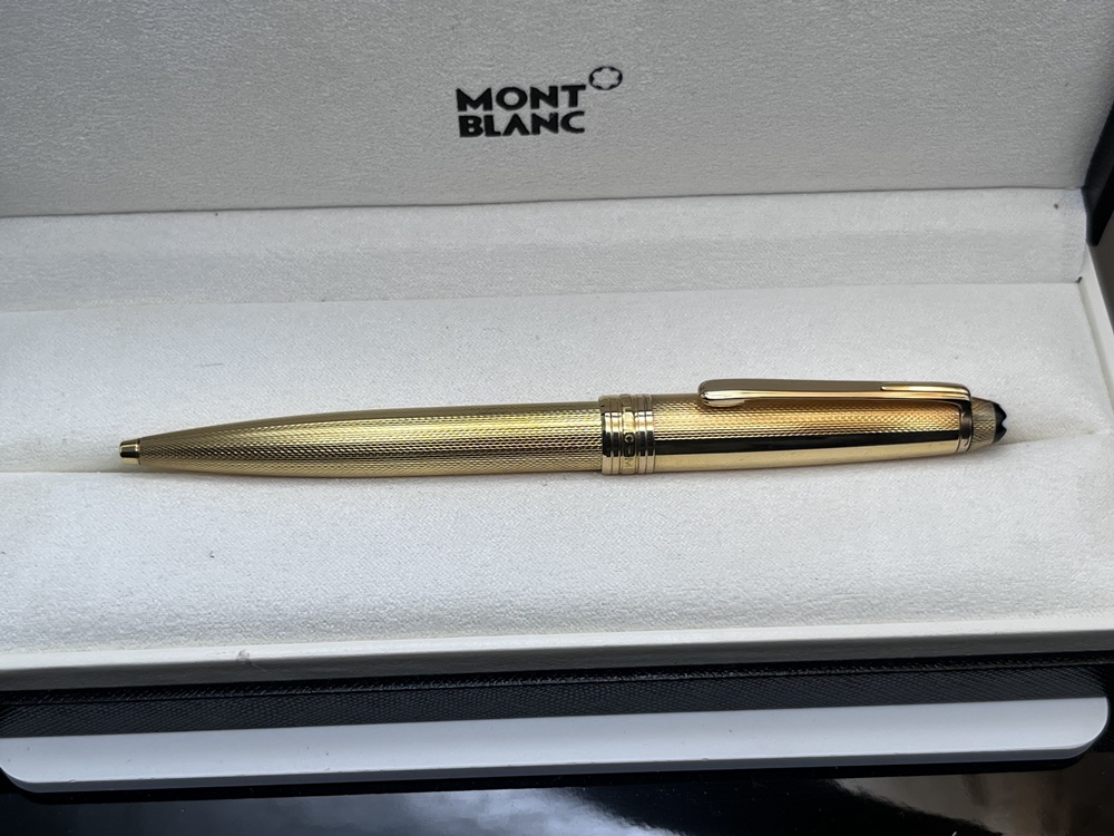 MONTBLANC MEISTERSTÜCK 164 Solitaire Feinkorn Kugelschreiber wie Neu unbenutzt