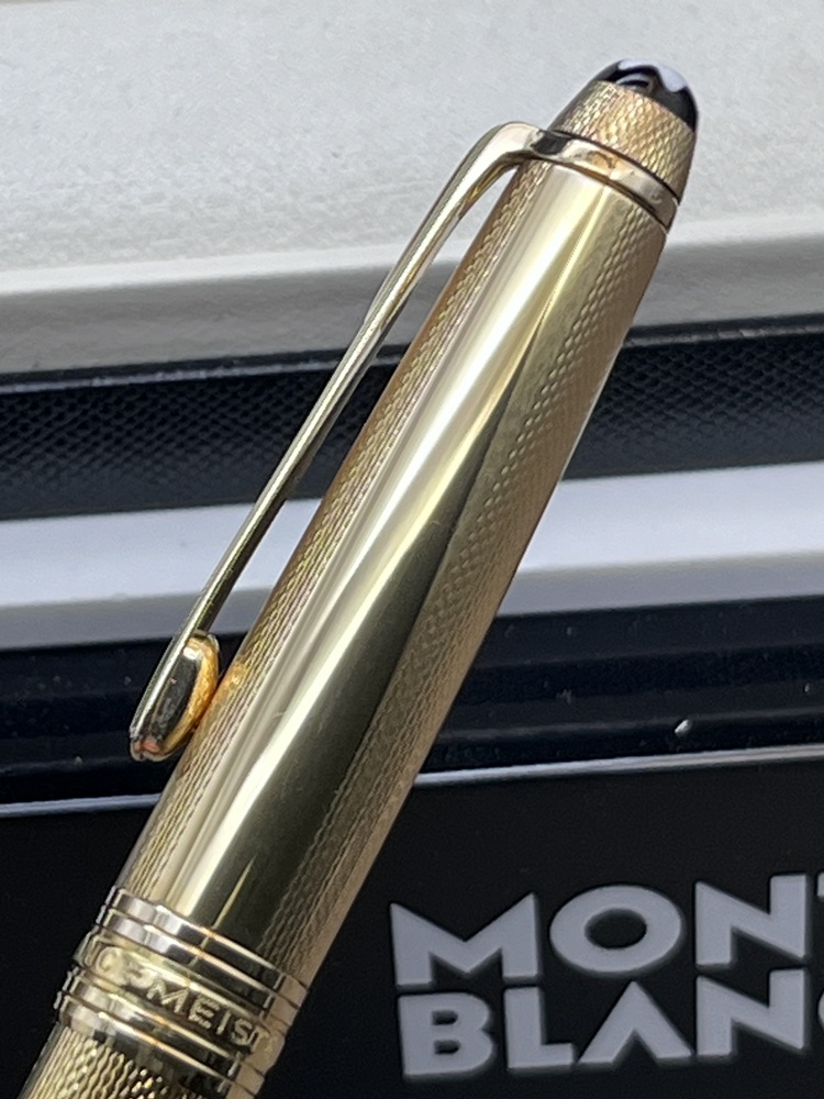 MONTBLANC MEISTERSTÜCK 164 Solitaire Feinkorn Kugelschreiber wie Neu unbenutzt