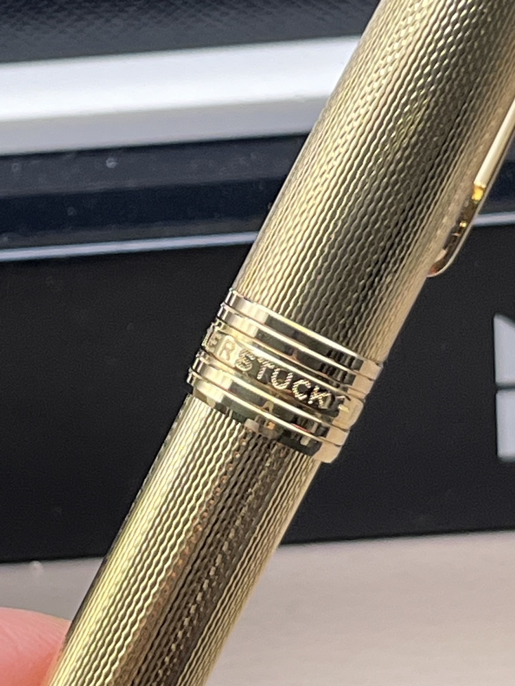 MONTBLANC MEISTERSTÜCK 164 Solitaire Feinkorn Kugelschreiber wie Neu unbenutzt