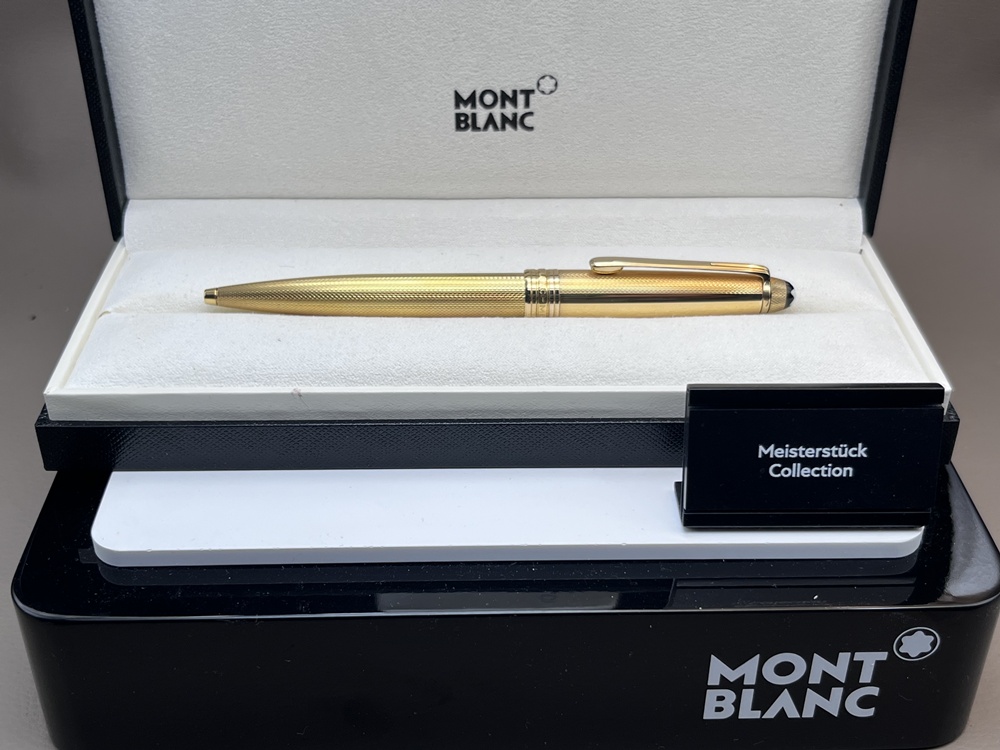 MONTBLANC MEISTERSTÜCK 164 Solitaire Feinkorn Kugelschreiber wie Neu unbenutzt