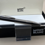 MONTBLANC Midnight Black Metal Kugelschreiber ID 105649 Neu Full Set