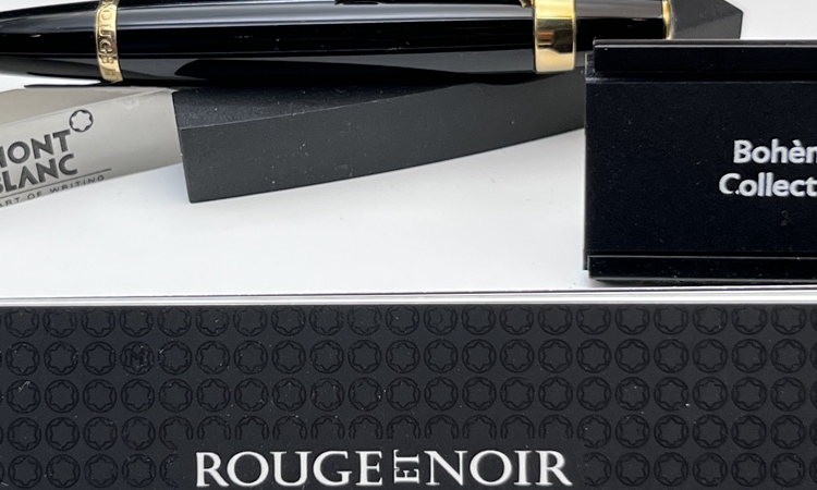 MONTBLANC Boheme Rouge et Noir Kugelschreiber "der Echte" sehr selten