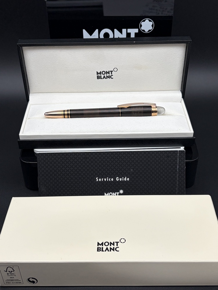 MONTBLANC Starwalker Red Gold Metal Rollerball - Fineliner Full Set