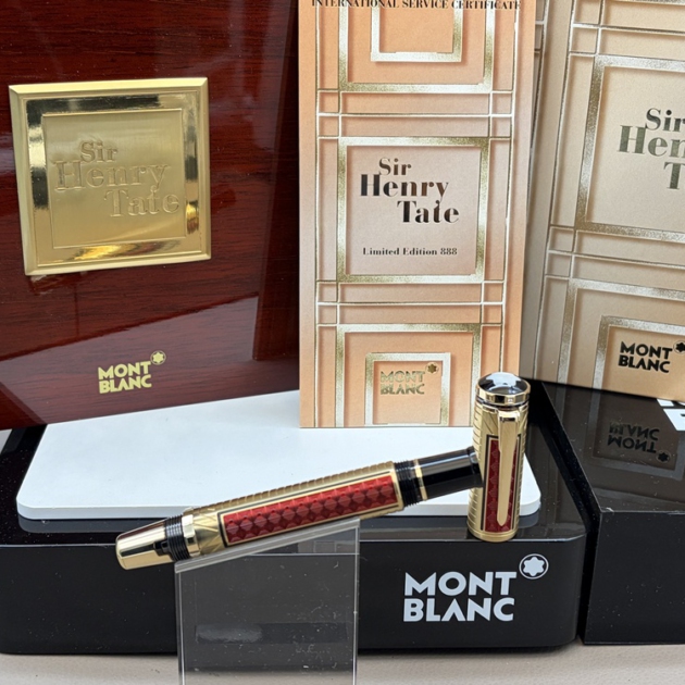 MONTBLANC Sir Henry Tate 888 Patron Of Art Füller Feder M Full Set wie neu unbenutzt