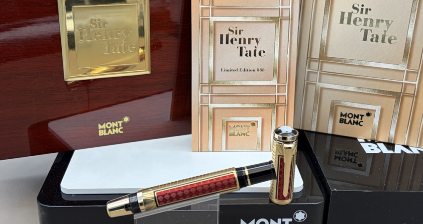 MONTBLANC Sir Henry Tate 888 Patron Of Art Füller Feder M Full Set wie neu unbenutzt