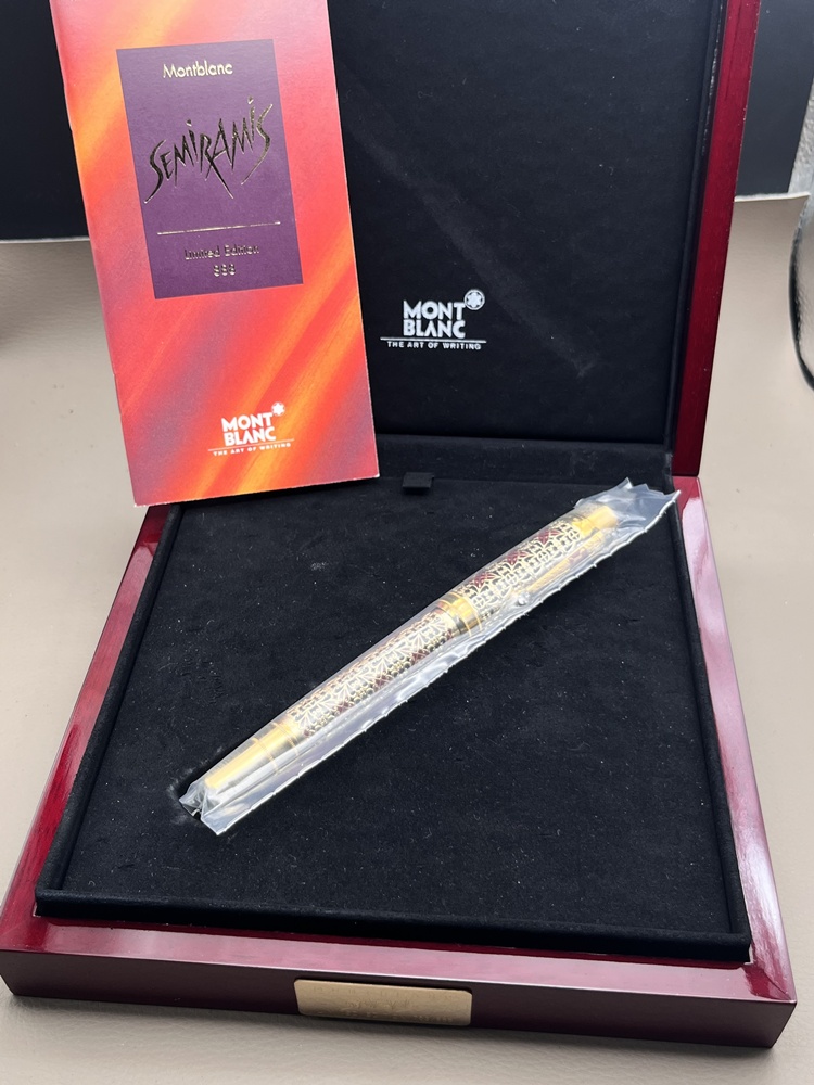MONTBLANC Semiramis 888 Patron Of Art Füller Feder M Full Set Edition von 1999 wie neu unbenutzt