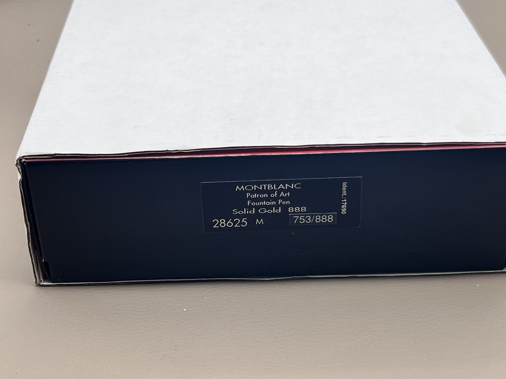Montblanc Patron of Art – Semiramis 888 • Füllfederhalter Geflecht aus 750er (18 K) Gold – seltenes Einzelstück bei Montchrono.de