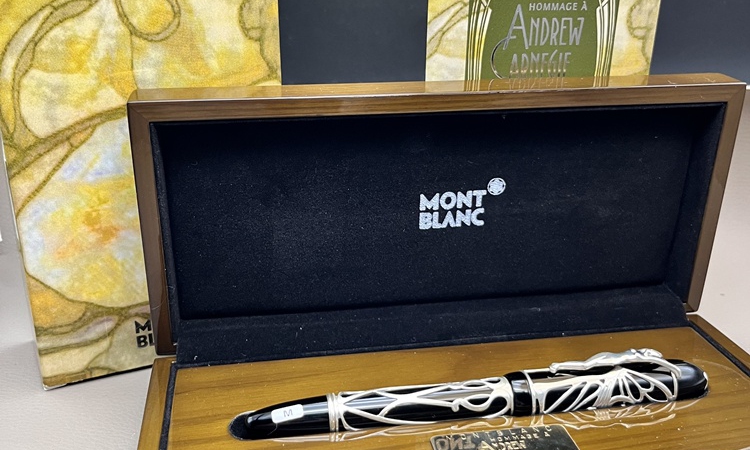 MONTBLANC Patron Of Art 4810 Andrew Carnegie 2002 Full Set 18K wie neu unbefüllt