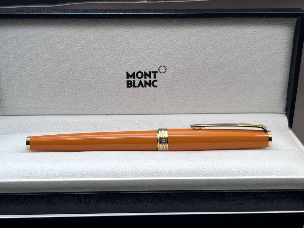 Montblanc Pix Orange Gold Rollerball Full Set - Montchrono