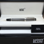 MONTBLANC Bohme Crystal Platinum Plated Rollerball mit einem sythetischem Kristal im Clip - Montchrono