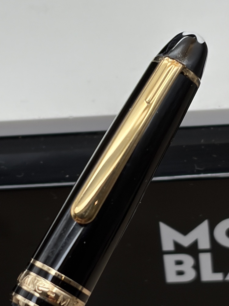 MONTBLANC MEISTERSTÜCK Mozart Füller No. 114 Schwarz - Gold Feder M - Montchrono
