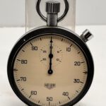 Heuer Stoppuhr Handaufzug läuft perfekt ca. 70er Jahre