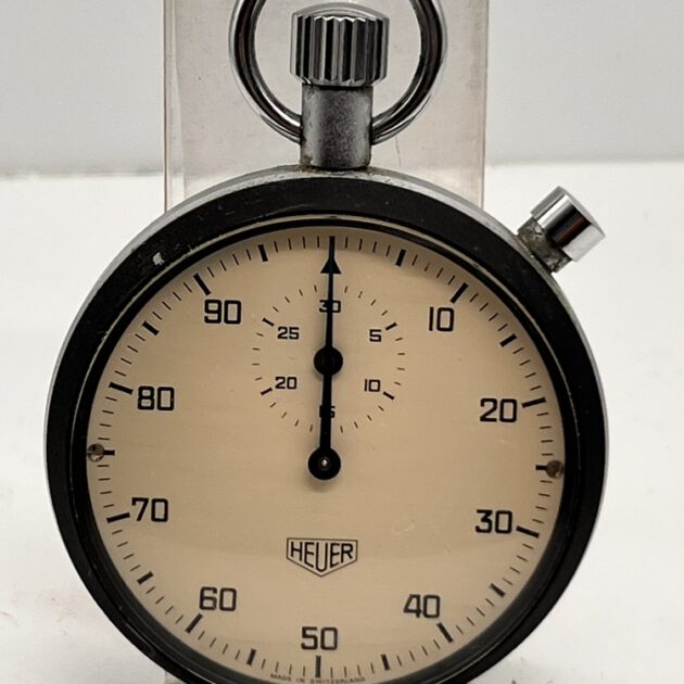 Heuer Stoppuhr Handaufzug läuft perfekt ca. 70er Jahre