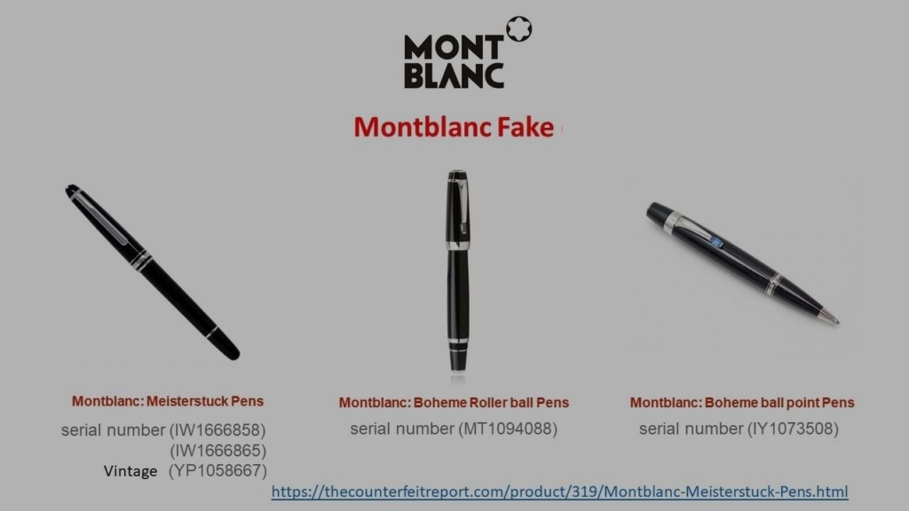 Montblanc Fälschungen Seriennummern Boheme Fake