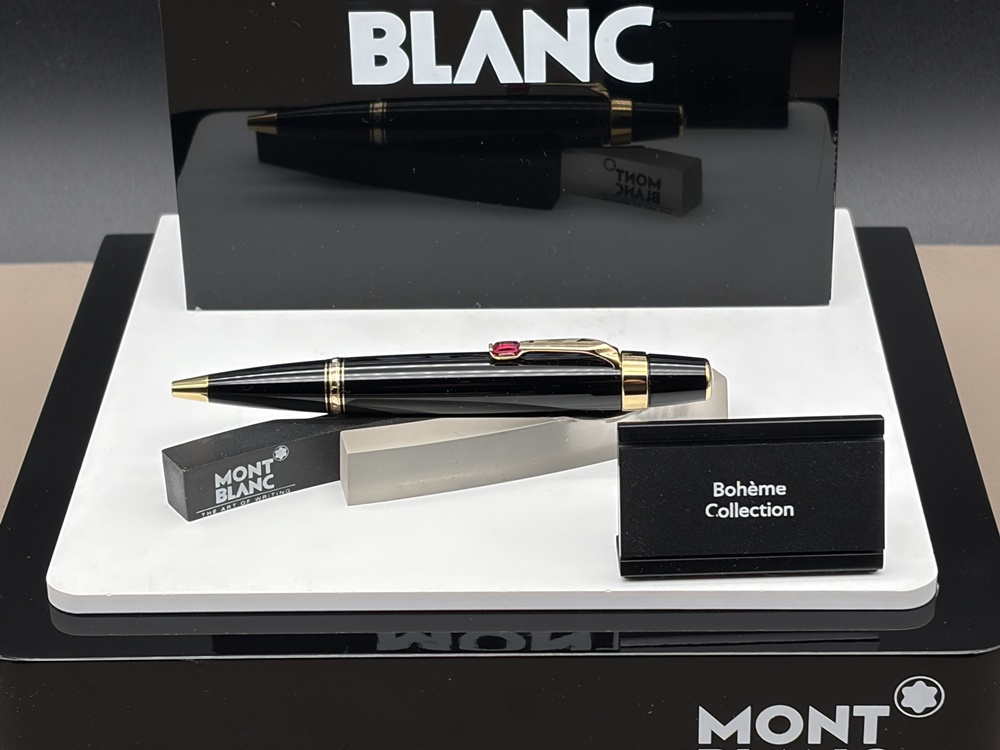 MONTBLANC Boheme Rouge et Noir Kugelschreiber im Top Zustand - Full Set