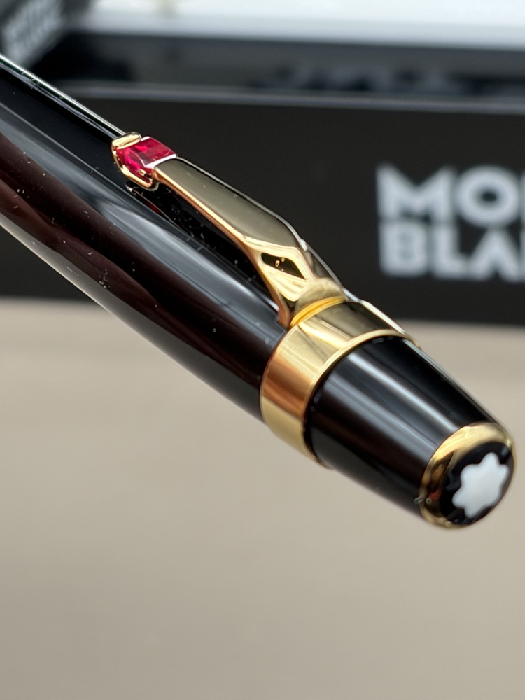 MONTBLANC Boheme Rouge et Noir Kugelschreiber im Top Zustand - Full Set