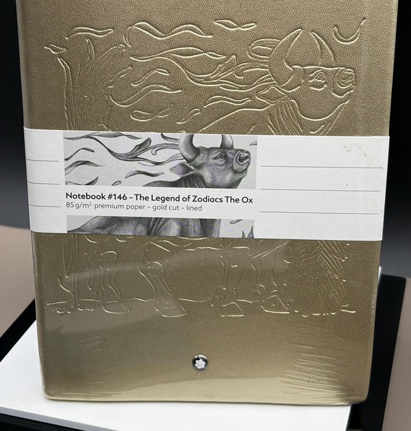 Montblanc Notebook #146 Zodiacs The OX Gold Lined