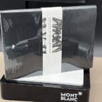 MONTBLANC Gold Leather Notebook Heritage Spider Metamorphosis Silver Cut - Lined