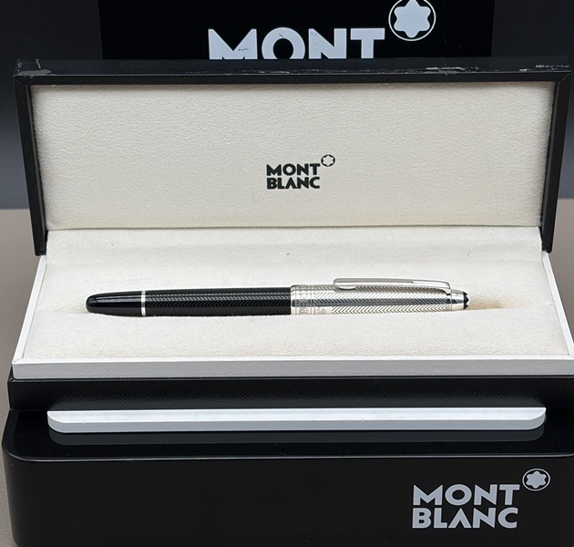 MONTBLANC MEISTERSTÜCK No. 163 Silver Solitaire Doue Barley Rollerball Full Set