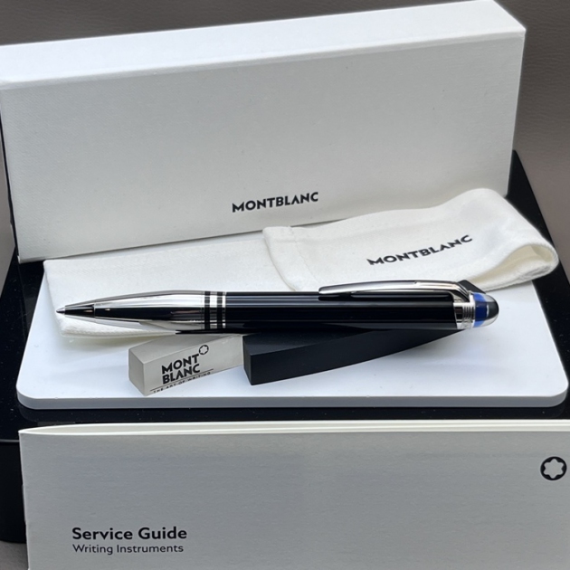 MONTBLANC Starwalker Platinum Doue Kugelschreiber Top Zustand wie Neu Full Set